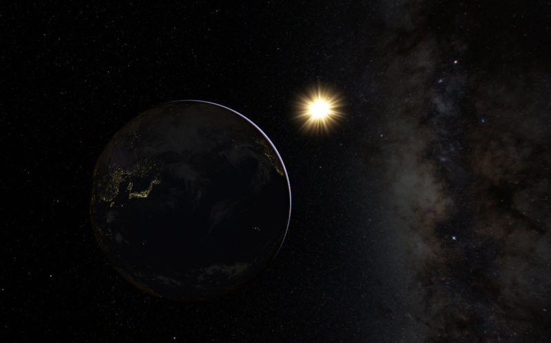Illustration for article titled Blue Marble & Milky Way in Google Maps/Earth
